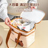 Kapibara Lunch Box Bag Handbag Insulated Thickened Aluminum Foil Lunch Box Bag Student Office Worker Oxford Cloth Lunch Bag Beige Dinner Plate Insulated Bag No Specifications