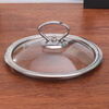 GIOIO pot lid tempered glass pot lid household high temperature resistant round transparent small pot lid stainless steel cooking pot universal 24T type + steel (inner diameter 23.8 cm) 24cm