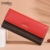 GOLDLION G+ Goldlion Wallet Women's Long 2025 New Fashion Clutch Handbag Wallet Women's Bag Small Bag Trend Red