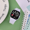 Hot-selling cool student party Korean version forest sports love square LED electronic watch ins junior high school student female J31 black