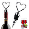 GIOIO Deluxe Edition Red Wine Bottle Opener Zinc Alloy Heart-shaped Wine Stopper Wine Bottle Stopper Wine Stopper Champagne Fresh-keeping Stopper (Suitable for 1.6-2.2cm bottle mouth) Good sealing 1 piece