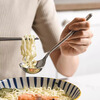 Guofeng 304 stainless steel soup spoon large long handle large mouth drinking spoon eating deepened household soup porridge spoon food grade 304 deepened drinking spoon