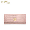 Goldlion women's bag 2025 hot fashion crocodile pattern wallet long women's handbag simple temperament women's wallet black