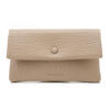 Scarecrow Internet Celebrity Long Wallet Women's 2025 New Embossed Two-in-One Clutch Korean Style Fashion Card Holder Wallet Apricot