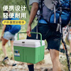 Leo Bay Outdoor Portable Insulated Box Ice Box Ice Refrigerator Car Camping Insulated Bag Fishing Frozen Food Fresh Box Matcha Green 8L + Ice Box*1