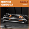Fengzan Walking Ladder Herringbone Telescopic Ladder Portable Thickened Engineering Folding Ladder Home Multifunctional Hard Carrying Lift Ladder Bold and Thickened Anti-sway Black Orange Herringbone Ladder 3.1 Meters