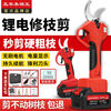 Wuyang Honda King imported from Japan, Wuyang Honda King electric scissors, fruit tree pruning, greening garden scissors, tree branch pruning artifact, 7.0 LCD display (2 batteries, 2 knives) gift pack, Wuyang Honda King imported technology 15-cell capacity battery