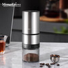 Mongdio bean grinder electric coffee bean grinder CNC steel core coffee grinder space silver 420 steel core 38-speed external adjustment