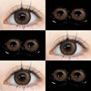 OVOLOOK Brown Color Contact Lenses Half Yearly Disposable Natural Exclusive New Sandwich Genuine Small Diameter Color Contact Lenses Flagship Store Lightly Oolong 14.2 Half Yearly Disposable 0 Degree