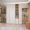 Hualeji Whole House Customized Wardrobe Simple Modern Walk-in Cloakroom Bedroom Wardrobe Solid Wood Furniture Factory Customized Assembly 1 Square Meter Daya/Lushuihe Solid Wood Particle Board ENF Grade