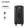 Samsonite high-value suitcase, sturdy, durable, large-capacity, fashionable suitcase, trolley suitcase, suitcase DX4, dark gray 20 inches