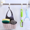 Thickened faucet storage hanging basket, adjustable snap-type bathroom storage hanging bag, sink storage rack, single layer 2 pieces