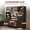 Xinmeiyu new solid wood sideboard against the wall integrated new Chinese storage retro multi-functional kitchen tea cabinet American wine cabinet 1.5 meter combination FAS grade ash wood