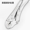 Deli round mouth powerful pliers Japanese style round mouth bladed clamping fixed pliers powerful pliers holding pliers 10 inches DL2001