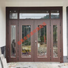 Meikejie villa entrance door, rural double-door zinc alloy imitation copper door, rural self-built house anti-theft entrance door, style 1, custom-made entrance door, customized to size
