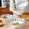 Japanese ramen bowl large bowl instant noodle bowl household Internet celebrity tableware 8 bucket hat porcelain bowl noodle restaurant bucket hat soup bowl ceramic bowl random style 8 inch bucket hat bowl 2 pieces