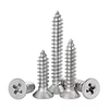 Tianli 304 stainless steel self-tapping screws cross countersunk head flat head screws extended KA wood screws M3*10 (200 pieces)