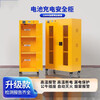Lithium battery electric vehicle charging safety cabinet high temperature intelligent power-off smoke alarm industrial explosion-proof box home charging LH-SJ04 battery charging storage cabinet