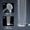 Jomoo new shower head shower water heater shower head bathroom adjustable shower water booster top spray strong encryption 5-speed classic rough hole shower 71% air boost single shower head