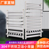 Wen Yijia customized steel cast iron stainless steel small basket electric radiator household bathroom towel bar rack collective supply 60cm high 7+4 towel bar heating interface six points