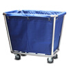 Dry and wet separation linen cart bag hotel guest room work cart linen bag cone canvas replacement bag classification bag 63 high dry and wet separation solid color cone bag blue glue