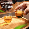 Disposable tea cup, thickened heat-resistant Kung Fu tea cup, high-end transparent crystal cup, office reception cup, tea cup, 50 pieces (60ml)