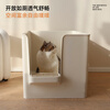 Meoof miao dabieye cat litter box semi-enclosed extra-large giant deep sand-resistant cat toilet rose pink