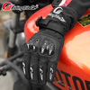 RidingTribe motorcycle riding gloves winter plus velvet thickening waterproof electric vehicle summer commuting waterproof anti-fall touch screen motorcycle T2 white-winter warmth L size