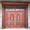 Meikejie villa door rural double door zinc alloy self-built house entrance door four-open double door luxury imitation copper door style one