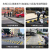 Baige Speed ​​Bump Rubber and Plastic Highway Slope Thickened and Weighted Buffer Strip Road Surface Ramp Car Speed Limit Ridge Yellow and Black Fonts 100*35*4 (Model) CW324634