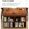 Hui Xun went to the living room to transform the large long desk into a simple study table, a solid wood large table, a dining table, a desk, an integrated workbench, a reading table, FAS grade rubber wood, no veneer, walnut color #desk, 140cm*80cm*75cm, desktop thickness 6.5cm
