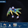 Feiling (fiyling) intangible cultural heritage handmade diy material package mother-of-pearl brooch hairpin material package hairpin shell fragments dot green mother's day diy mother-of-pearl brooch-pearl butterfly with material package
