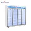 Suiling freezer display cabinet refrigerated fresh-keeping cabinet commercial frost-free freezer vertical freezer supermarket refrigerated beverage beer 1660L first-level energy efficiency dual machine LG4-2200LW