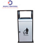 High-end B&B outdoor stainless steel trash can sanitation street classification trash can community property peel box green 4 classification paint
