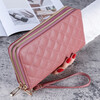 Ye Yu 2025 New Touch Screen Wallet Women's Long Double Zipper Clutch Fashion Large Capacity Soft Wallet Mobile Phone Bag Red