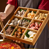 Fengtuoling Japanese hot pot dish nine-grid hot pot platter barbecue shop vegetable tray dried fruit plate snack snacks divided plate nine-point grid hot pot preparation plate/dried fruit plate