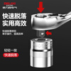 DELIXI ELECTRIC ratchet socket wrench quick wrench two-way automatic labor-saving 72 tooth curved handle auto repair 1/2 Dafei 25-piece set