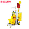 Gushengda Cleaning Car Cleaning Car Multi-functional Trolley Hotel Room Special Tool Cart Property Linen Hygiene Gray Car Without Cover Upgraded Extra Thick Model-Kaimujie