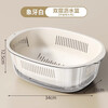 Added kitchen sink drain basket double-layer thickened fruit plate home living room coffee table sink drain basket
