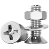 Tianzhuo Hardware M2-M12 304 stainless steel countersunk head cross screw nut set combination bolt flat head screw M3M4M5M6 M5*30 10 sets