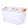 Sifokding storage box with handle storage box storage box miscellaneous tool storage box with lid transparent medium size (36*25*20)