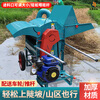 Wen Yijia's new model 60 rapeseed rice thresher, large diameter, full feeding, soybean, sorghum and wheat threshing, small harvester, 60 extra thick thresher + wheel (unpowered)