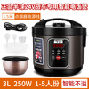 Hemisphere vehicle-mounted smart rice cooker 24v, dedicated to large trucks, 3L, 1-5 people, can steam and cook, dual-purpose rice cooker for home use, 250W fast cooking - smart model - extra thick single spherical bladder 3L