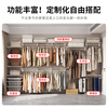 Gemeite 1.7m wardrobe bedroom household wardrobe steel metal wardrobe steel frame structure all steel plate shelf type wardrobe 1.7m A type