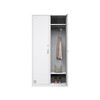 Locker, staff cabinet, iron cabinet with lock, office cabinet, shoe bag storage cabinet, multi-door wide-side cabinet, economical model, two-door locker - 500 deep, off-white