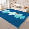 KAYE children's room carpet, bedroom reading area mat, washable and wipeable, living room, study, sofa, coffee table blanket, cartoon bedside blanket SJR-Y Happy Jumping 1 60X160cm