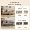 Quanyou Home Modern Simple Furniture Fabric Sofa Small Apartment Home Bedroom Living Room Solid Wood Leg Three-Seater Sofa
