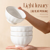 Sichen Phnom Penh household ceramic rice bowl, high-end rice bowl, large bowl, soup noodle bowl, eating bowl, porridge bowl, 5-inch rice bowl, 6 pieces