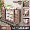 DSRAWMYT hotel linen cart, guest room work cart, hotel cleaning tool cart, small cleaning trolley