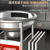 Jiami fierce stove outdoor large pot stove stainless steel liquefied gas fierce stove outdoor mobile banquet large pot stove gas stove canteen canteen single stove hotel gas stove gas large pot stove all steel with fan flameout protection + energy gathering fierce fire 70CM single machine without pot